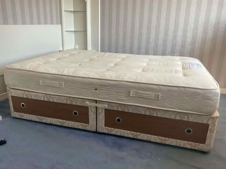 Photo of free Double Divan bed and optional mattress (Reddish SK5) #3