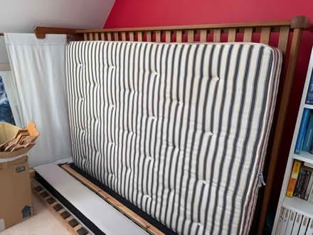 Photo of free Double bed frame with Mattress (Caldecotte MK7) #1