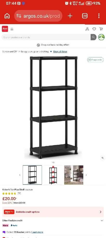 Photo of free Black storage shelf (New Cross SE14) #1