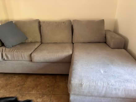Photo of free Gray couch (Chandler Blvd and Kyrene) #2