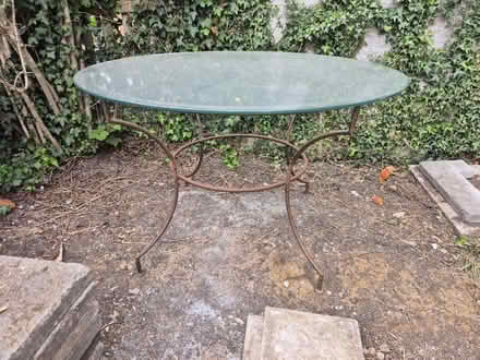 Photo of free Glass garden table (E4) #2