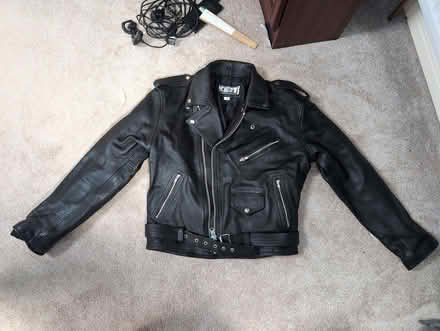 Photo of free Biker-style jacket (Darby Green GU17) #1