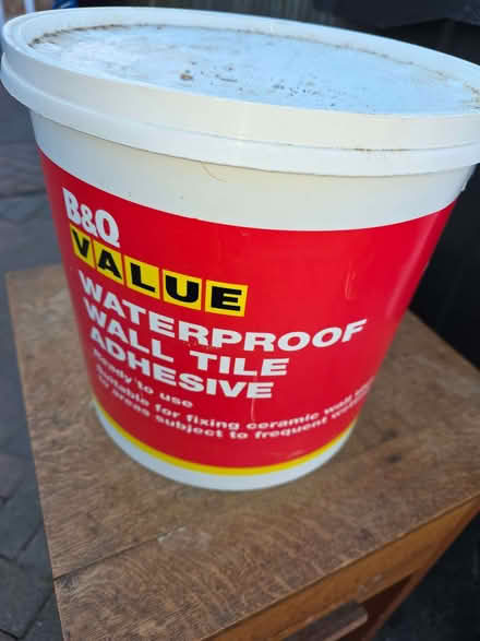 Photo of free Half a tub of waterproof tile adhesive. (Ramsgate CT12) #1