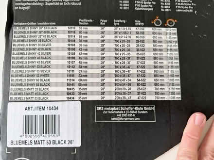 Photo of free Blueness Mudguards unused (Emlyn Road W12) #3