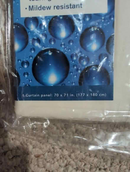 Photo of free Vinyl Shower curtain liner (Bowie) #3