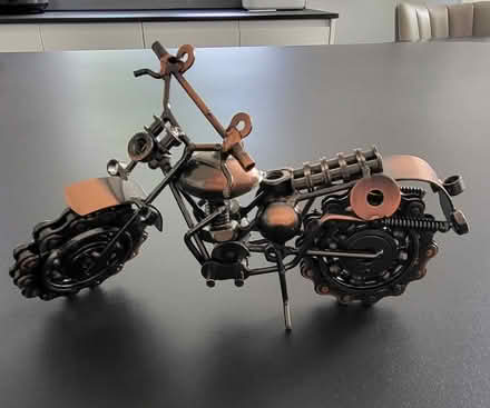 Photo of free Metal Motorcycle Sculpture (Upcycled Nuts & Bolts) (Great Billing NN3) #1