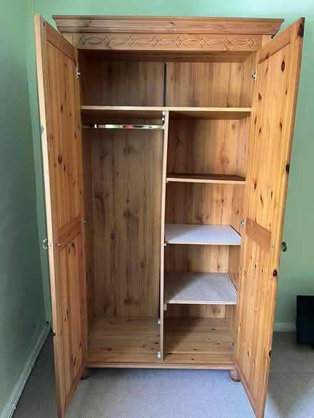 Photo of free Double wardrobe - pine (Belper DE56) #3