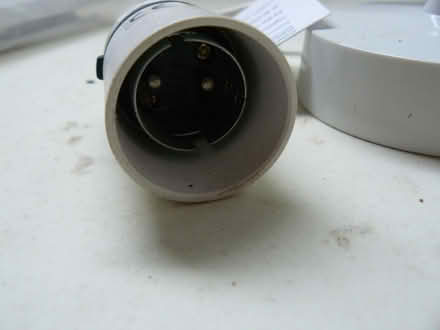 Photo of free Unused electrical pendant ceiling rose. White plastic. BC22 (Kempsey WR5) #2