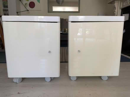 Photo of free Pair of white bedside tables (Ladywell SE4) #1