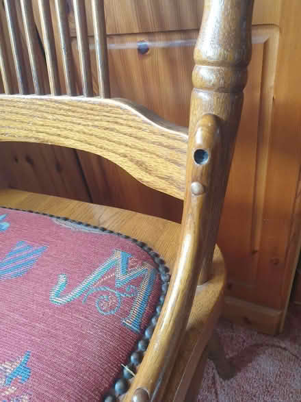 Photo of free 2 Wooden Cushioned Dining Chairs (Woodside WD25) #4