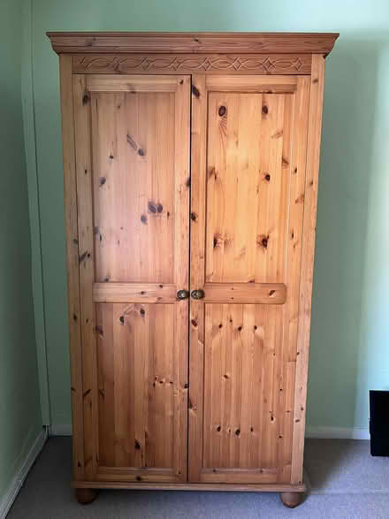 Photo of free Double wardrobe - pine (Belper DE56) #1