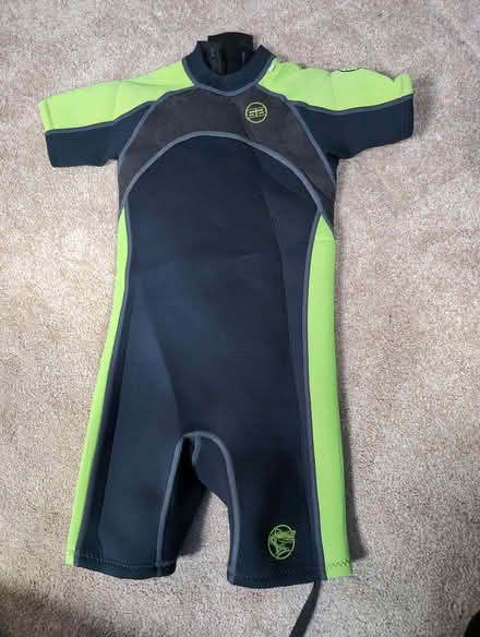 Photo of free Shortie wetsuit age 9-10 (Darby Green GU17) #1
