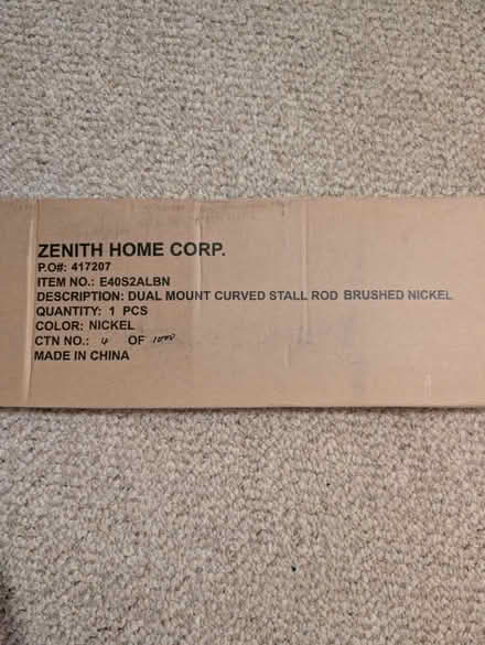 Photo of free Dual mount curved shower rod (Bowie) #2