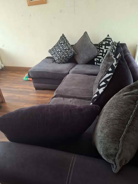 Photo of free Corner sofa and large chair (Carnock KY12) #3