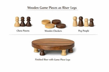 Photo of Wooden Décor Pieces (No Cutting) (SE DC) #1