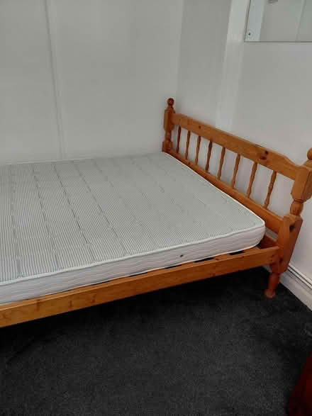 Photo of free Wooden Bed Frame and Mattress (Herne Hill, SE24) #2