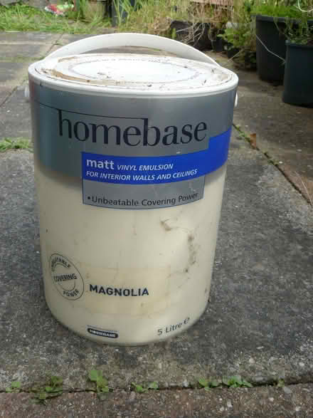 Photo of free 5 Litres magnolia matt vinyl emulsion (Kempsey WR5) #1