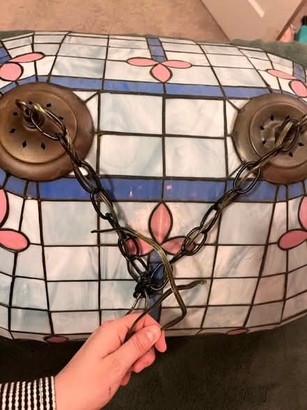 Photo of free stained glass ceiling light (takoma park) #2