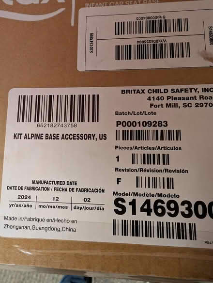 Photo of free Car seat base. New in box (Hazlet, off Beers st) #2