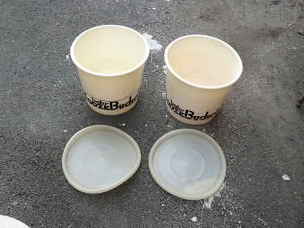 Photo of free 2 x 12 Litre "baby booze bucket" brewing/wine making buckets (Kempsey WR5) #1