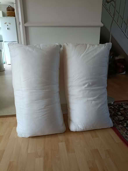 Photo of free 2 x Extra large cushion/pillow bolsters (Leigh Beck SS8) #1