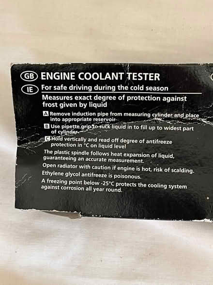 Photo of free Engine coolant tester (Shirley, Croydon) #3
