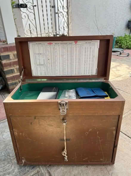 Photo of free Old tool box - measurement/engineering (Goodmayes IG3) #1
