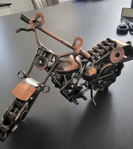Photo of free Metal Motorcycle Sculpture (Upcycled Nuts & Bolts) (Great Billing NN3) #3