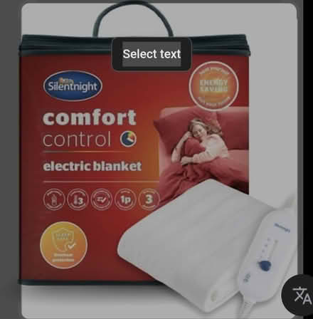 Photo of free Electric blanket double (Warwick Cv34) #1