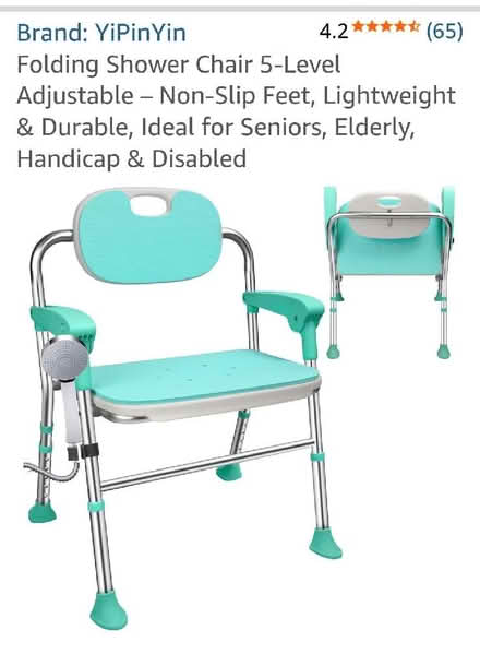 Photo of free Brand new folding bath chair (Hampden Park BN22) #1