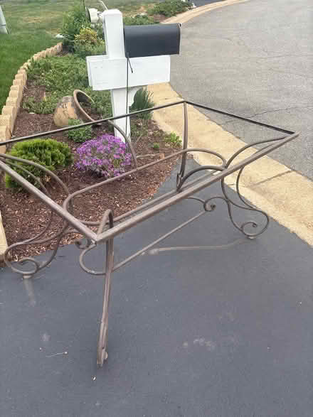Photo of free Metal table frame (4205 Crooked Stick Court FX) #2