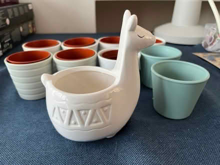 Photo of free Ceramic indoor pots : llama + 9 small pots (New Eltham SE9) #2