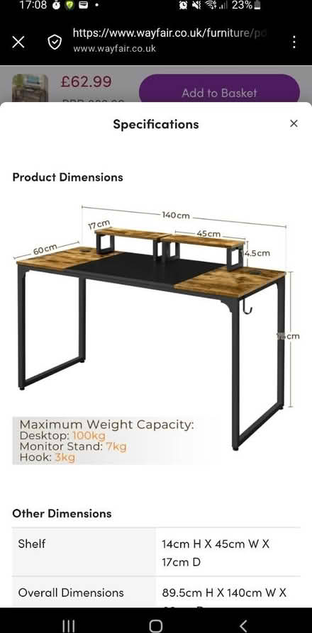 Photo of free Desk (Muswell hill N10) #1