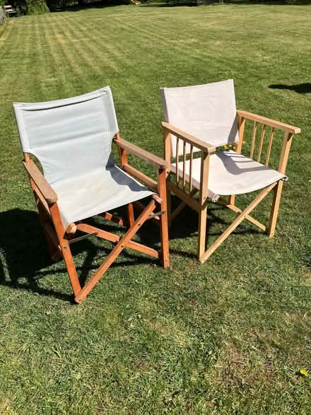 Photo of free Two Garden Deckchairs (Catchgate Plantation NN12) #1