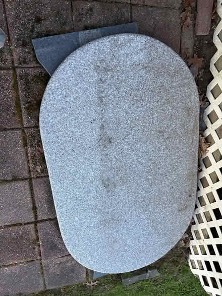 Photo of free Granite table (broken) (Hildreth Street) #1
