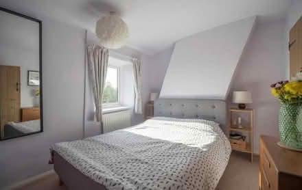 Photo of free King size bed frame and headboard (Belper DE56) #1