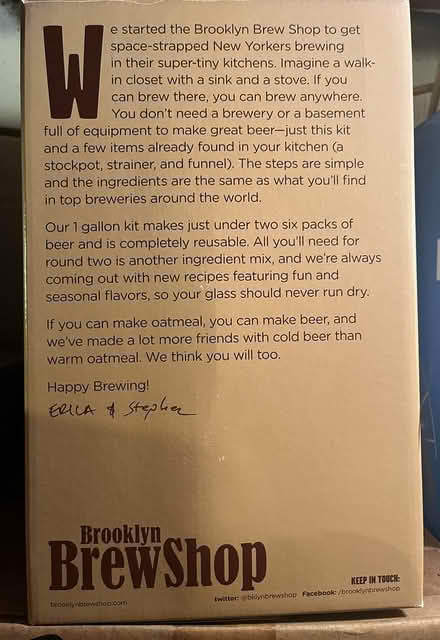 Photo of free Beer Making Kit (Sandy Hook) #4