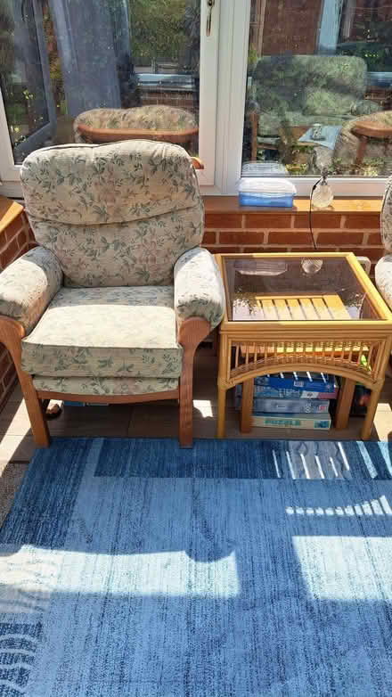 Photo of free 3 piece suite and bamboo table for a conservatory (Hatton DE65) #1