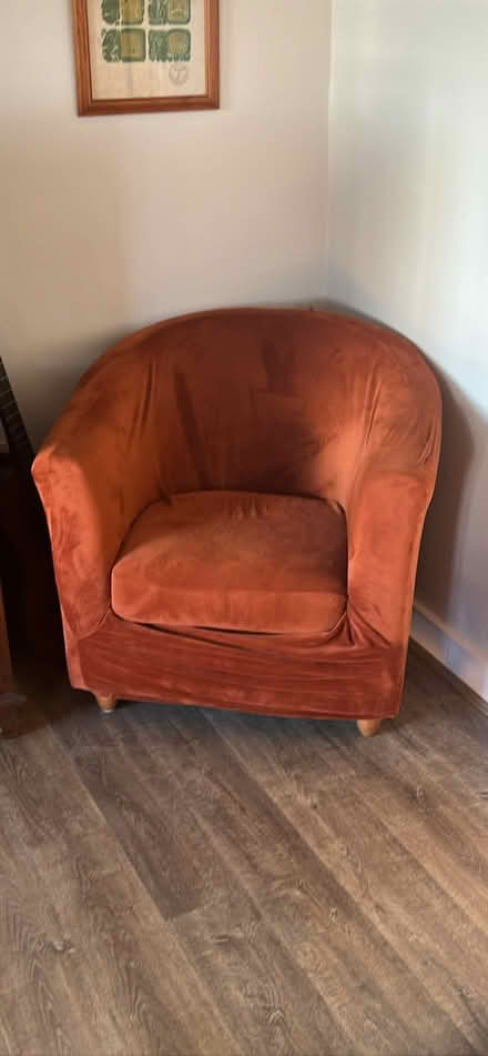 Photo of free Burnt orange bucket chair (Kidlington OX5) #1