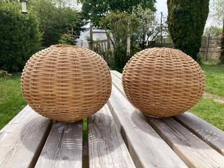 Photo of free Wicker lampshades (Upper Radley OX14) #1