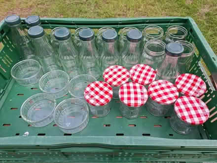 Photo of free Selection of glass jars and bottles with lids (Gosforth NE3) #1