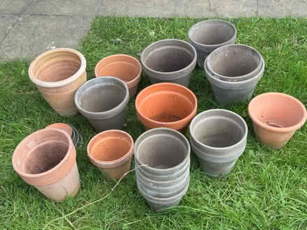 Photo of free Pottery plant pots and saucers (Hassocks BN6) #1