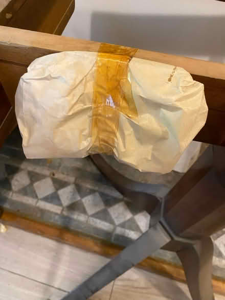 Photo of free Wood and brass dinning table stand (N3 2AB) #3