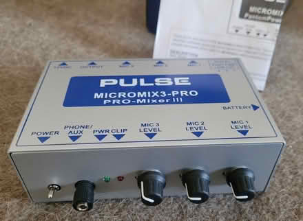 Photo of free 3 hanging mics and mixer (Sandford, near Crediton) #1