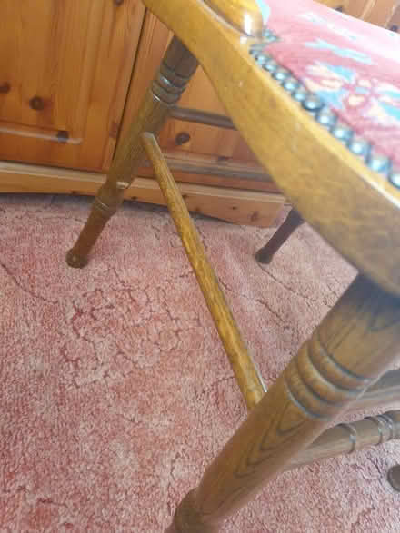 Photo of free 2 Wooden Cushioned Dining Chairs (Woodside WD25) #3