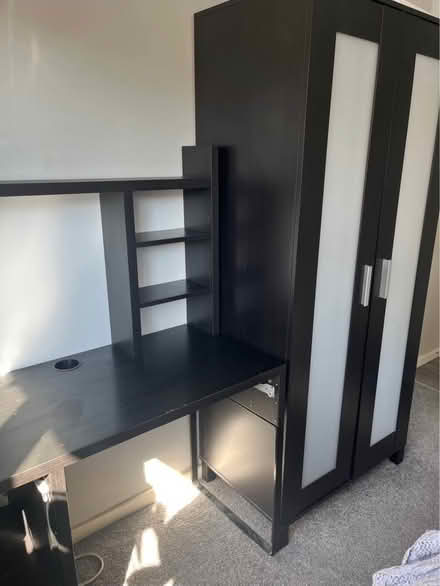 Photo of free IKEA desk and wardrobe (Combs Ford IP14) #2