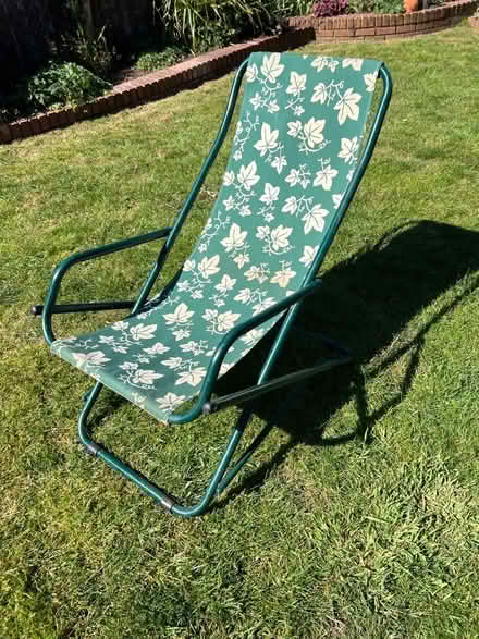 Photo of free Folding aluminium deck chair (Enfield N21) #1
