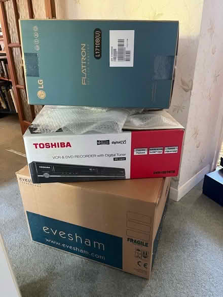 Photo of free 4 x Large cardboard boxes and bubble wrap (Churchdown GL3) #1