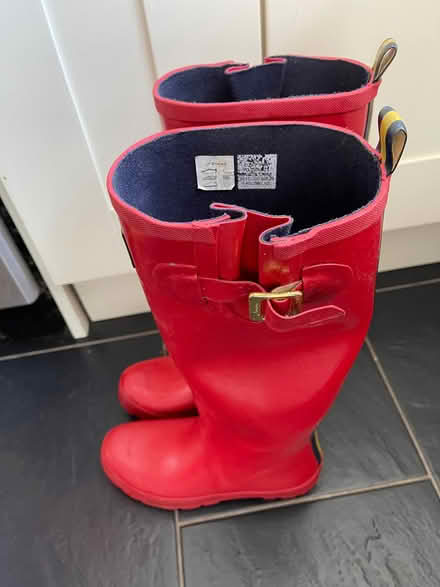 Photo of free Red ladies wellington boots size 6 (Strawberry Hill TW1) #2