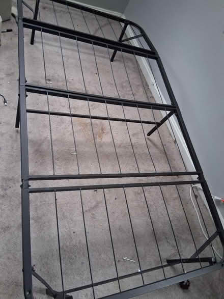 Photo of free Twin mattress and collapsible frame (Mount rainier) #2
